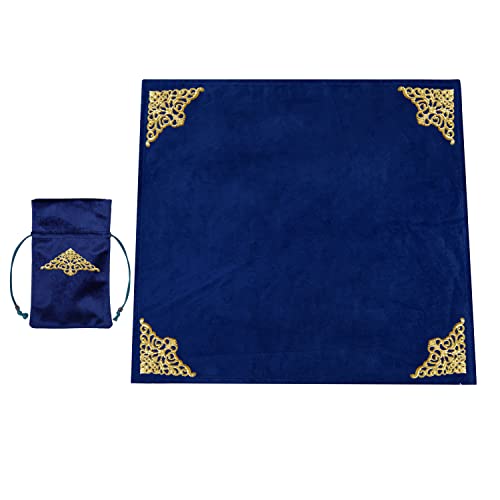 BLESSUME Tarot Tischdecke mit Tarot Tasche (Blau 3) von BLESSUME