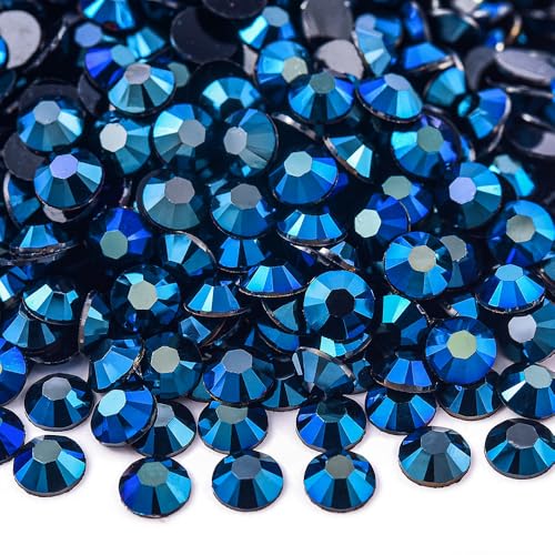 Blinginbox 3000pcs 4mm SS16 Resin Rhinestones Non-Hotfix Stones Diamonds for DIY Crafts Decoration Nails Face Eyes Makeup body art phone cases bags greeting cards books Gems Jet base montana AB von BLINGINBOX