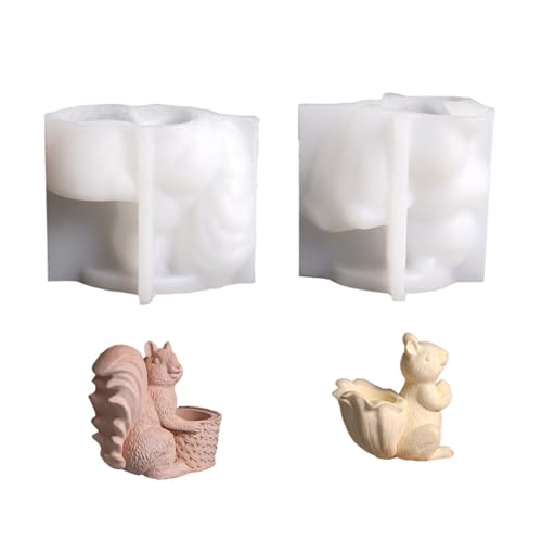 Lebensmittelechtes Silikonkorbform-Set, 2 Stück, Bastelwerkzeug für Kunstharz, Gips, Aufbewahrungsbox von BLNGET