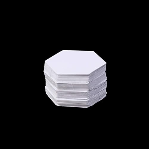 Sechseck-Vorlagen, 22 mm, Papierausschnitt, handgefertigtes Patchwork-Nähzubehör für handgefertigte Bastelprojekte, Werkzeug-Set, Lineale, Lineale, 100 Stück von BLNGET