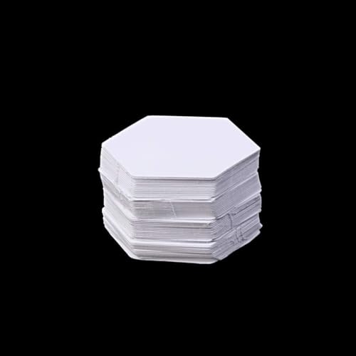 Sechseck-Vorlagen, 22 mm, Papierausschnitt, handgefertigtes Patchwork-Nähzubehör für handgefertigte Bastelprojekte, Werkzeug-Set, Lineale, Lineale, 100 Stück von BLNGET