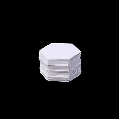 Sechseck-Vorlagen, 22 mm, Papierausschnitt, handgefertigtes Patchwork-Nähzubehör für handgefertigte Bastelprojekte, Werkzeug-Set, Lineale, Lineale, 100 Stück Sechseck-Vorlagen, 22 mm, Papierausschnitt, handgefertigtes Patchwork-Nähzubehör für handgefertigte Bastelprojekte, Werkzeug-Set, Lineale, Lineale, 100 Stück von BLNGET