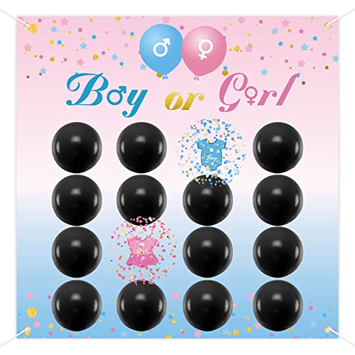 Gender Reveal Party Spiele, BLOOMWIN Boy or Girl Dart Balloon Board Game, Babyparty Ratespiel, Gender Reveal Party Deko, Gender Reveal Ideen von BLOOMWIN