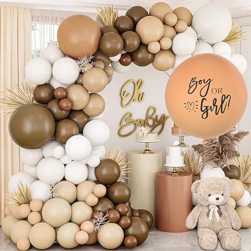 BLOOMWIN Gender Reveal Party Neutral - Baby Gender Reveal Party Deko Beige - Gender Reveal Ballon XXL Boy or Girl Beige Luftballon Girlande - Babyparty Deko Beige Boho Bär Nude Braun Nude BLOOMWIN Gender Reveal Party Neutral - Baby Gender Reveal Party Deko Beige - Gender Reveal Ballon XXL Boy or Girl Beige Luftballon Girlande - Babyparty Deko Beige Boho Bär Nude Braun Nude von BLOOMWIN
