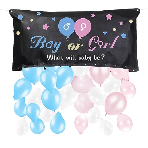 BLOOMWIN Gender Reveal Party Spiele - Gender Reveal Ballon Drop Bag, Boy or Girl Baby Gender Reveal Ideen, Geschlecht Verkünden Ballontaschen mit Luftballon Rosa und Blau BLOOMWIN Gender Reveal Party Spiele - Gender Reveal Ballon Drop Bag, Boy or Girl Baby Gender Reveal Ideen, Geschlecht Verkünden Ballontaschen mit Luftballon Rosa und Blau von BLOOMWIN