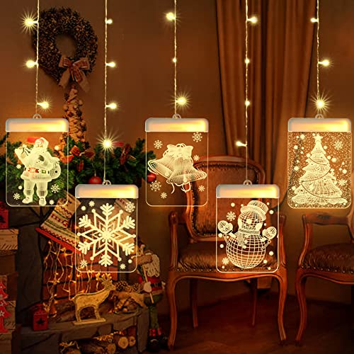 BLOOMWIN LED USB Lichterkette, Lichtervorhang wasserdicht Lichterkettenvorhang Acrylanhänger Hängelampe Stimmungsbeleuchtung Dekoration für Weihnachten Party Wohnzimmer deko Innen,Außen usw. Warmweiß BLOOMWIN LED USB Lichterkette, Lichtervorhang wasserdicht Lichterkettenvorhang Acrylanhänger Hängelampe Stimmungsbeleuchtung Dekoration für Weihnachten Party Wohnzimmer deko Innen,Außen usw. Warmweiß von BLOOMWIN