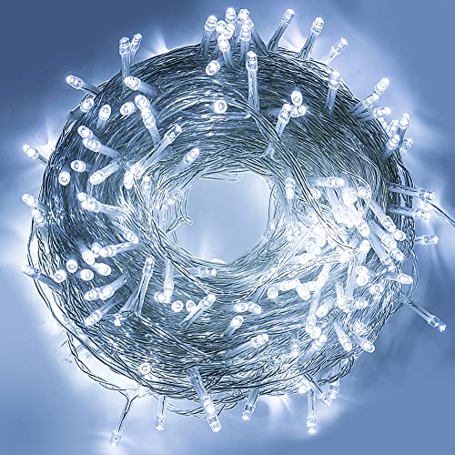 BLOOMWIN Lichterkette Strom Außen 50m 300LEDS Kaltweiß, Lichterkette Weihnachtsbaum mit Stecker Aussen Innen 31V, Outdoor Lichterketten Wetterfest Balkon Garten, Beleuchtung Weihnachten Hochzeit BLOOMWIN Lichterkette Strom Außen 50m 300LEDS Kaltweiß, Lichterkette Weihnachtsbaum mit Stecker Aussen Innen 31V, Outdoor Lichterketten Wetterfest Balkon Garten, Beleuchtung Weihnachten Hochzeit von BLOOMWIN