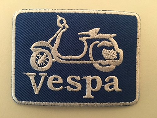 Blue Hawai Aufnäher Toppa zum Aufbügeln – Vespa Scooter 7,5 x 5,5 cm von BLUE HAWAI