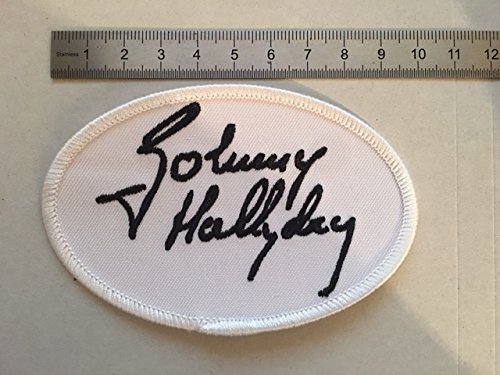 Ecusson-Patches Aufnaher Toppa – Johnny Hallyday Signature Weiß – zum Aufbügeln Ecusson-Patches Aufnaher Toppa – Johnny Hallyday Signature Weiß – zum Aufbügeln von BLUE HAWAI