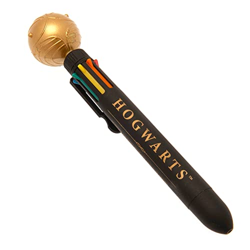 Harry Potter Kugelschreiber, Mehrfarbiger Kugelschreiber mit einem goldenen Schnatz von Harry Potter
