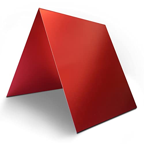 5 Stück 5052 Aluminium-Blech, Rot Eloxierte Aluminium-Werkzeug-Flachblechplatte, Lasermarkierung, Gravur, Eloxierte Aluminiumblechplatte For Industrie-Heimwerker (Size : 200X200X1mm) von BLUVLY