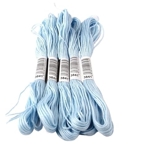 Stickgarn 10 Stück Kreuzstichgarn/Kreuzstich-Stickgarn/Benutzerdefinierte Garnfarben Stickgarn Set (Color : 3841, Size : 6 Strands) von BLacOh