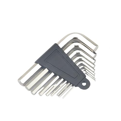Werkzeug 8PCS/9PCS L Typ Doppel-Ende Hex Wrench Set Allen Schlüssel Hexagon Flache Ball Torx Stern Kopf Spanner Schlüssel Set Hand Werkzeuge SchraubenschlüSsel Set(Flat Head 9PCS m) von BLacOh