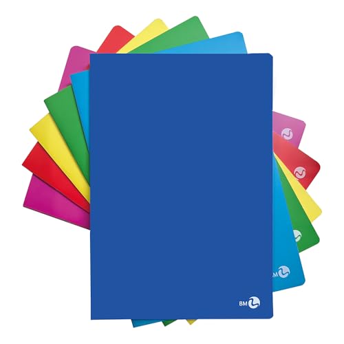 BM BeMore 0120422 Maxi PPL Color Heft A4, Lineatur 4F, kariert mit Rand, Papier 80 g/m², verschiedene Farben, 10 Stück BM BeMore 0120422 Maxi PPL Color Heft A4, Lineatur 4F, kariert mit Rand, Papier 80 g/m², verschiedene Farben, 10 Stück von BM BeMore
