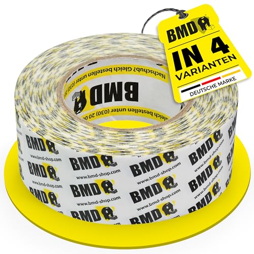 BMD Multi Klebeband | 50mm x 25m | 4 Größen | für Innen & Außen | UV-Beständig | für Unterspannbahnen, Dampfbremsen, Dampfsperren | nach DIN EN 4108 Teil 11 | Profiqualität Made in Germany von BMD
