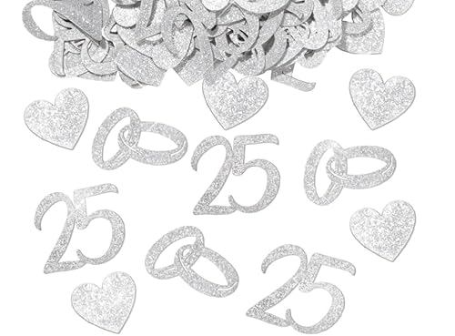 Silber Hochzeit Konfetti Silber Hochzeit Konfetti von BMGRKYQX
