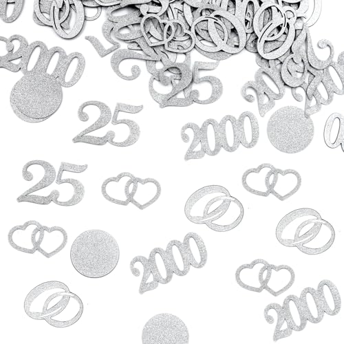 Silber Hochzeit Konfetti von BMGRKYQX