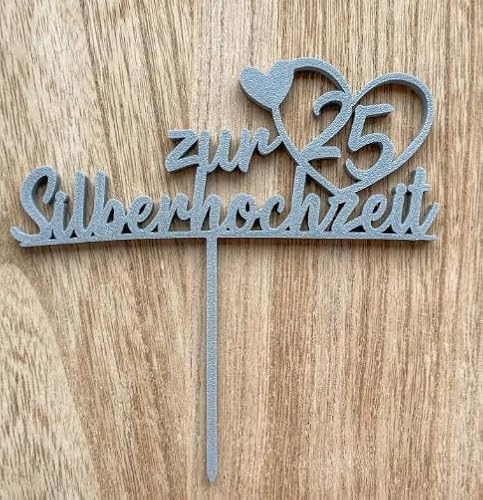 Tortendekoration zur Silberhochzeit Tortendekoration zur Silberhochzeit von BMGRKYQX