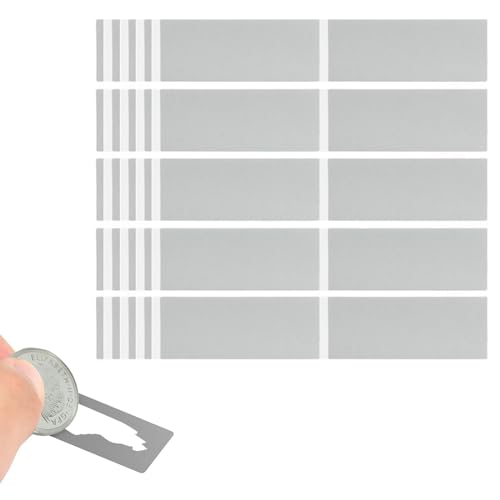 100 Stück Rubbellose Aufkleber Grau, Rubbel Etiketten Rechteck, Scratch Sticker DIY Rubbellos, Rubbel-Aufkleber in Silber, Sammelalben Geschenkkarten Überraschungsgeschenk 100 Stück Rubbellose Aufkleber Grau, Rubbel Etiketten Rechteck, Scratch Sticker DIY Rubbellos, Rubbel-Aufkleber in Silber, Sammelalben Geschenkkarten Überraschungsgeschenk von BNOYONERAS