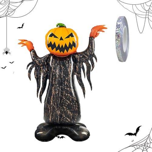 Halloween Party Ballons Halloween Mylar Folienballon Deko Luftballons mit Band Partydekorationen für Partys, Ostern, Karneval, Bars (Stil 2) von BNOYONERAS