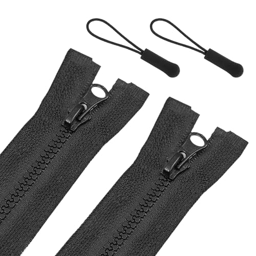 Reißverschluss Kunststoff Nicht Teilbarer Reißverschluss Unsichtbar Reißverschlüsse 2 pcs 40 cm Harz ReißVerschlüsse mit 2 pcs Reißverschluss Anhänger für Schneider Nähen Handwerk Kleidung (Schwarz) Reißverschluss Kunststoff Nicht Teilbarer Reißverschluss Unsichtbar Reißverschlüsse 2 pcs 40 cm Harz ReißVerschlüsse mit 2 pcs Reißverschluss Anhänger für Schneider Nähen Handwerk Kleidung (Schwarz) von BNOYONERAS