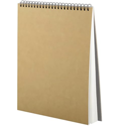 A4 Skizzenbücher, Spiralbindung, Skizzenblock, 120 Seiten 60 Blatt Zeichenblöcke, Krafteinband, Hardcover, Skizzenbuch für Landschaft, Künstlermalerei, Wasserfarben A4 Skizzenbücher, Spiralbindung, Skizzenblock, 120 Seiten 60 Blatt Zeichenblöcke, Krafteinband, Hardcover, Skizzenbuch für Landschaft, Künstlermalerei, Wasserfarben von BNPHSIN
