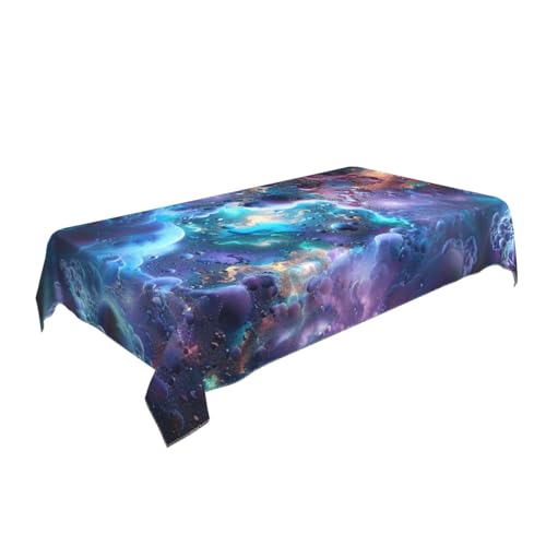 BNVSADC Bunte Grafiken, Universum, Weltraum, bedruckt, rechteckig, 140 x 90 cm, knitterfreie Polyester-Tischdecke, dekorative Stoff-Tischdecken für Küche, Esstisch, Partys, Camping BNVSADC Bunte Grafiken, Universum, Weltraum, bedruckt, rechteckig, 140 x 90 cm, knitterfreie Polyester-Tischdecke, dekorative Stoff-Tischdecken für Küche, Esstisch, Partys, Camping von BNVSADC