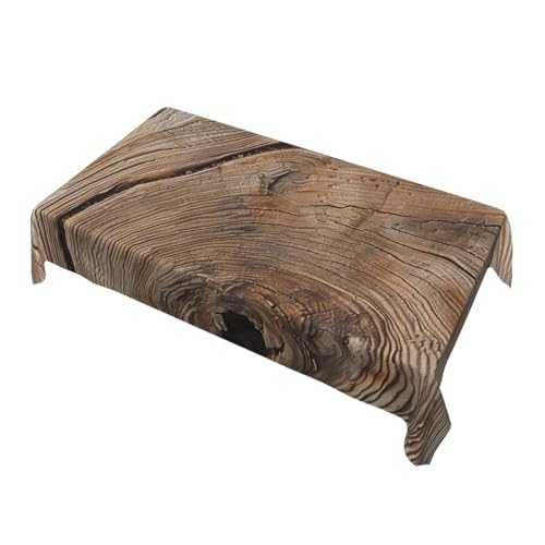 BNVSADC Rechteckige Tischdecke mit Holzmaserung, bedruckt, 228 x 152 cm, wasserabweisendes Polyester, dekorative Stoff-Tischdecken für Küche, Esstisch, Partys, Camping BNVSADC Rechteckige Tischdecke mit Holzmaserung, bedruckt, 228 x 152 cm, wasserabweisendes Polyester, dekorative Stoff-Tischdecken für Küche, Esstisch, Partys, Camping von BNVSADC