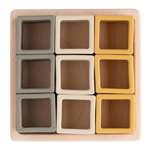 Baby's Only - Formenpuzzle Sortierspiel Block Earth - Motorikspielzeug Baby - Bunte Montessori Holzspielzeug - Sortierbox mit neun Würfeln - Hochwertigem Silikon - Ab 6 Monaten Baby's Only - Formenpuzzle Sortierspiel Block Earth - Motorikspielzeug Baby - Bunte Montessori Holzspielzeug - Sortierbox mit neun Würfeln - Hochwertigem Silikon - Ab 6 Monaten von BO BABY'S ONLY