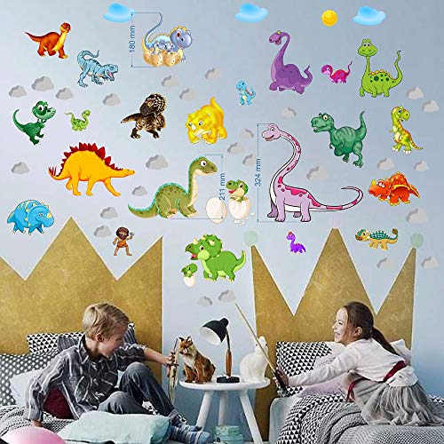 BOARA Wandaufkleber Dinosaurier Kinderzimmer Wand Dekoration 35x70cm 2blat BOARA Wandaufkleber Dinosaurier Kinderzimmer Wand Dekoration 35x70cm 2blat von BOARA