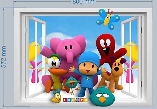 Pocoyo Wandsticker für Schlafzimmer Jungen und Mädchen Wandbild von BOARA