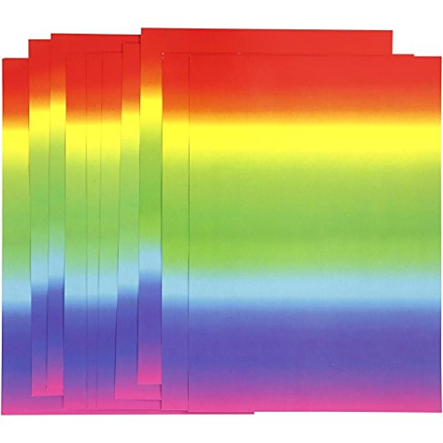BOB Regenbogen-Papier, A4 210x297 mm, 180 g, 10 Blatt von BOB Hamburg