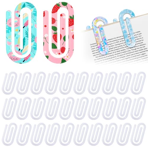 30 Stück Sublimations-Büroklammern, Acryl, 10,2 x 5,1 cm, Jumbo-Büroklammern, personalisierte Lesezeichen für Wärmeübertragung, DIY-Design, Büro, Zuhause, Schule, Geschenk, Basteln, Bastelbedarf 30 Stück Sublimations-Büroklammern, Acryl, 10,2 x 5,1 cm, Jumbo-Büroklammern, personalisierte Lesezeichen für Wärmeübertragung, DIY-Design, Büro, Zuhause, Schule, Geschenk, Basteln, Bastelbedarf von BOBOKA
