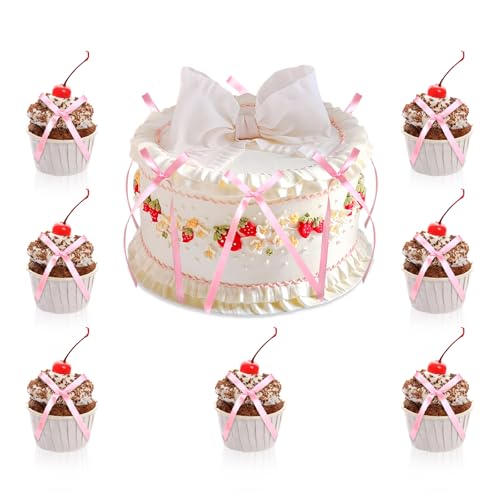 BOBOPACK 40pcs Perle Tortendeko Rosa, Schleifen Deko, Rosa Schleife Kuchen Dekoration Streifen für Geburtstage, Hochzeiten, Promotionen BOBOPACK 40pcs Perle Tortendeko Rosa, Schleifen Deko, Rosa Schleife Kuchen Dekoration Streifen für Geburtstage, Hochzeiten, Promotionen von BOBOPACK