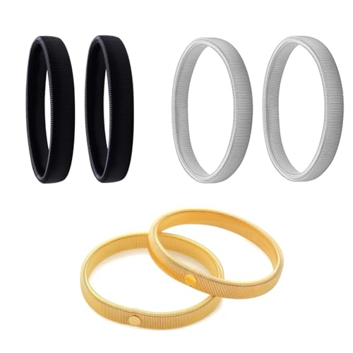 Anti Rutsch Armband,3 Paar Ärmelhalter Damen und Herren Hemd Ärmelhalter Elastische Metallarmbänder für Langarmshirt Metall Elastisch Bracelet Sleeve Holders Armband für Kellner Schwarz Gold Silber Anti Rutsch Armband,3 Paar Ärmelhalter Damen und Herren Hemd Ärmelhalter Elastische Metallarmbänder für Langarmshirt Metall Elastisch Bracelet Sleeve Holders Armband für Kellner Schwarz Gold Silber von BOBOZHONG