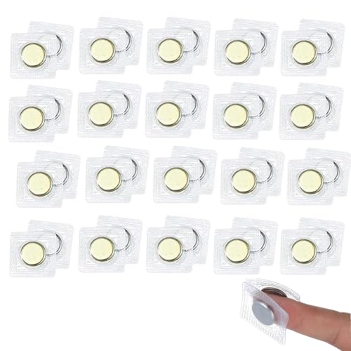 BOBOZHONG 20 Paar Magnetknöpfe zum Nähen,Magnete zum Einnähen Unsichtbare PVC Magnetverschlüsse für Handtaschen, Kleidung Lederhandwerk & DIY (1.5cm/0.59inch) von BOBOZHONG