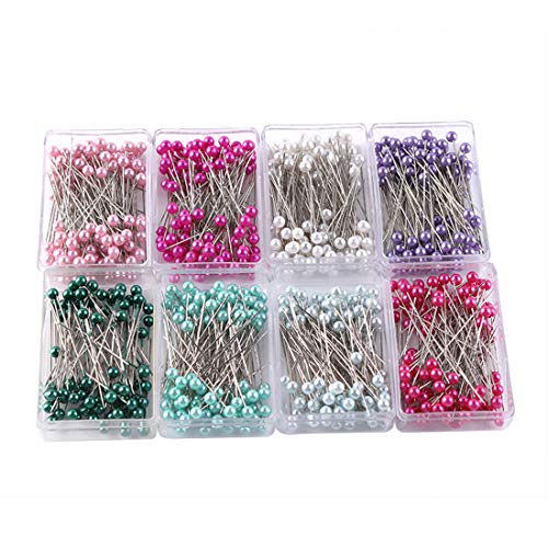 Glaskopfnadeln,800 Stück Buntkopfnadeln,Glaskopfstecknadeln Pin für die Schmuckherstellung Ohrringarmband Blumendekoration, 8 Farben, 1,57 Zoll Glaskopfnadeln,800 Stück Buntkopfnadeln,Glaskopfstecknadeln Pin für die Schmuckherstellung Ohrringarmband Blumendekoration, 8 Farben, 1,57 Zoll von BOBOZHONG
