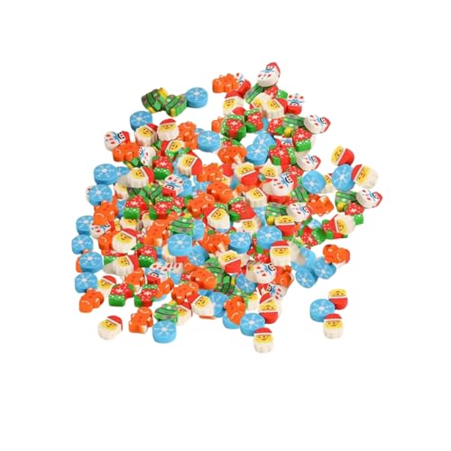 BOBOZHONG Radiergummi Set, 150 PCS Mini Radiergummi, Niedliche Radiergummis für Kinder, Schüler, Hausaufgaben, Schule, Büro, Geschenke (Weihnachtlicher Stil) von BOBOZHONG