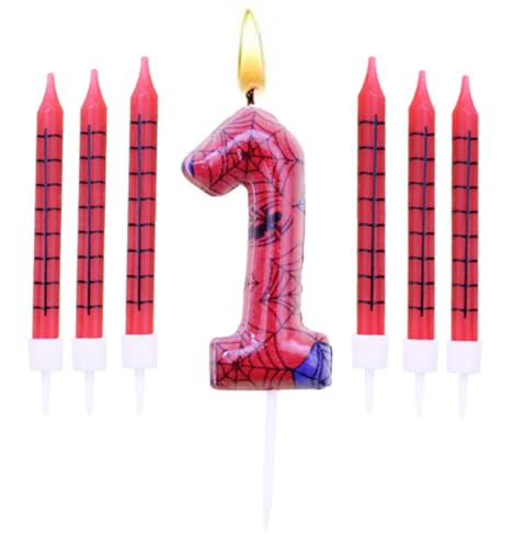 Geburtstagskerzen Set,Geburtstag Zahl Kerzen 1 mit 6Pc Lange Kerzen,Geburtstagskerzen für Kuchen für Mädchen Jungen Frauen Geburtstagsparty Dekorationen Geburtstagskerzen Set,Geburtstag Zahl Kerzen 1 mit 6Pc Lange Kerzen,Geburtstagskerzen für Kuchen für Mädchen Jungen Frauen Geburtstagsparty Dekorationen von BOBOZHONG