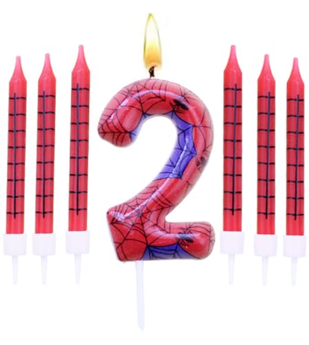 Geburtstagskerzen Set,Geburtstag Zahl Kerzen 2 mit 6Pc Lange Kerzen,Geburtstagskerzen für Kuchen für Mädchen Jungen Frauen Geburtstagsparty Dekorationen Geburtstagskerzen Set,Geburtstag Zahl Kerzen 2 mit 6Pc Lange Kerzen,Geburtstagskerzen für Kuchen für Mädchen Jungen Frauen Geburtstagsparty Dekorationen von BOBOZHONG