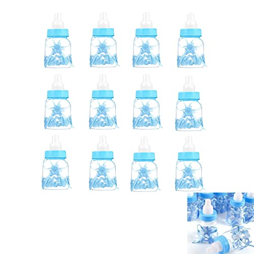 Babyparty Flaschen,12Süßigkeiten Flasche Wiederverwendbar Candy Flaschen Geschenkbox Mini Dekoschnuller Geschenk Dekorationen Geburtstagsfeier Dekoration für Jungen Mädchen Babydusche Party Taufe Blau Babyparty Flaschen,12Süßigkeiten Flasche Wiederverwendbar Candy Flaschen Geschenkbox Mini Dekoschnuller Geschenk Dekorationen Geburtstagsfeier Dekoration für Jungen Mädchen Babydusche Party Taufe Blau von BOBOZHONG