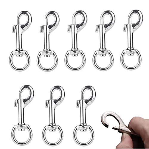 Karabiner Schlüsselanhänger,12 Stück Leash Swivel Karabinerhaken Doppel Karabiner Ketten Schnapphaken 360 Grad drehbar Trigger Snap Hooks Pet Schlüsselanhänger für Hundeleinen Gurtband Taschen Gurte Karabiner Schlüsselanhänger,12 Stück Leash Swivel Karabinerhaken Doppel Karabiner Ketten Schnapphaken 360 Grad drehbar Trigger Snap Hooks Pet Schlüsselanhänger für Hundeleinen Gurtband Taschen Gurte von BOBOZHONG