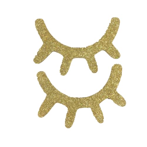Wimpern-Wandaufkleber, niedliche Holz-Wimpern-Wandaufkleber, Schlafaugen, Wandaufkleber für Kinderzimmer, Baby, Schlafzimmer, Wohnzimmer, Kunstdekoration, goldfarben, 2 Stück Wimpern-Wandaufkleber, niedliche Holz-Wimpern-Wandaufkleber, Schlafaugen, Wandaufkleber für Kinderzimmer, Baby, Schlafzimmer, Wohnzimmer, Kunstdekoration, goldfarben, 2 Stück von BOBOZHONG