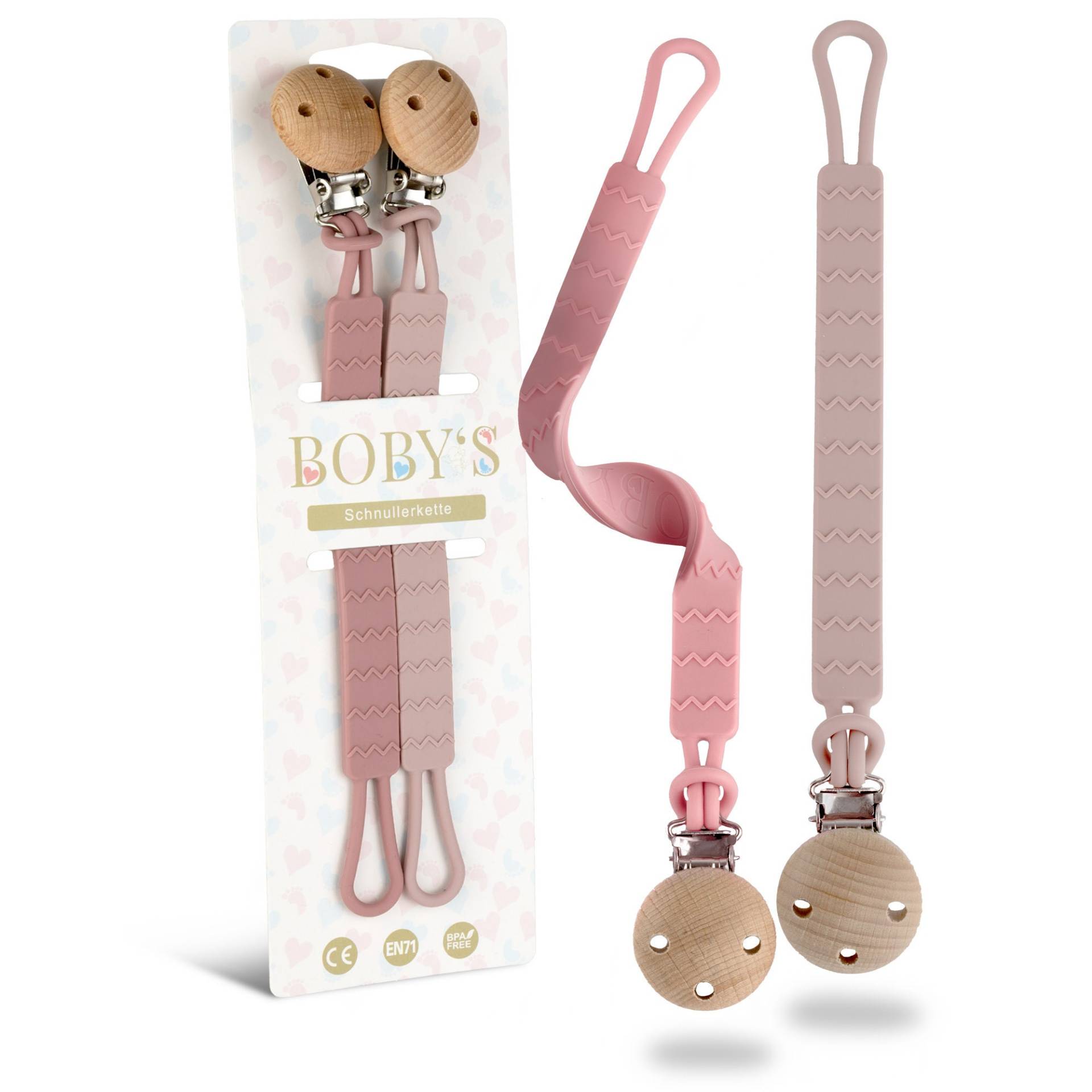 Schnullerkette Silikon, 2 Pack Schnullerclips Für Jungs Und Mädchen, Mit Clip, Bpa-Frei, Flexibel & Langlebig Schnullerkette Silikon, 2 Pack Schnullerclips Für Jungs Und Mädchen, Mit Clip, Bpa-Frei, Flexibel & Langlebig von BOBYSbaby