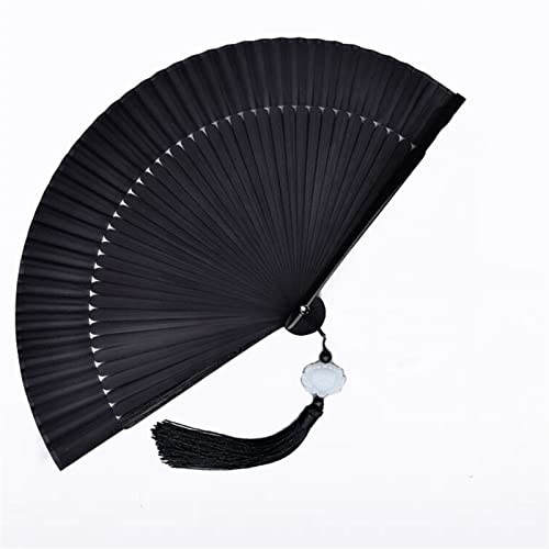 BODHIS 8,3" Handfächer mit Quaste, Taschenfächer für Damen und Mädchen BODHIS 8,3" Handfächer mit Quaste, Taschenfächer für Damen und Mädchen von BODHIS