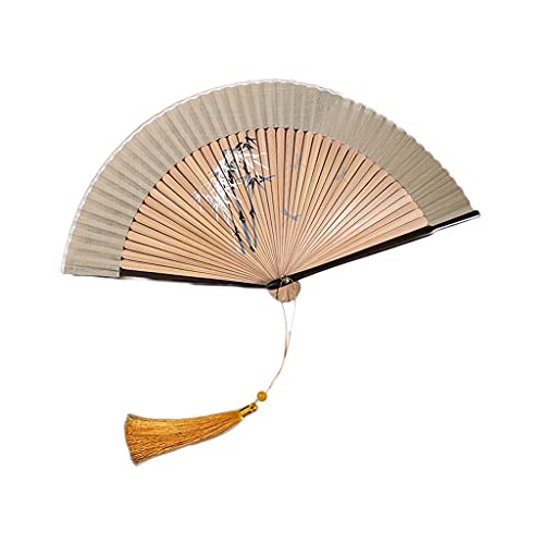 BODHIS Dekorations-Faltfächer, Handfächer mit Quasten, Faltfächer im chinesischen Stil mit Quasten BODHIS Dekorations-Faltfächer, Handfächer mit Quasten, Faltfächer im chinesischen Stil mit Quasten von BODHIS