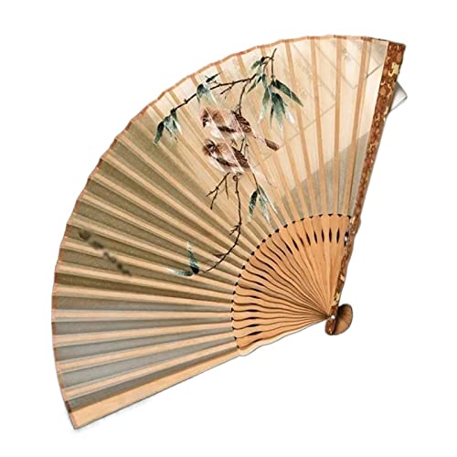 BODHIS Faltfächer für Damen, Handfächer aus Seide, chinesischer Vintage-Stil, Bestickt, Elegante Quaste für Partys und Hochzeiten BODHIS Faltfächer für Damen, Handfächer aus Seide, chinesischer Vintage-Stil, Bestickt, Elegante Quaste für Partys und Hochzeiten von BODHIS