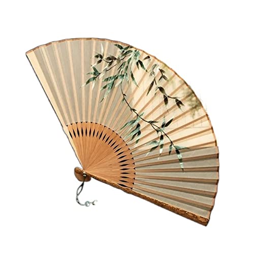 BODHIS Faltfächer für Damen, Handfächer aus Seide, chinesischer Vintage-Stil, Bestickt, Elegante Quaste BODHIS Faltfächer für Damen, Handfächer aus Seide, chinesischer Vintage-Stil, Bestickt, Elegante Quaste von BODHIS