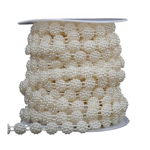 2 Meter lange Angelschnur, künstliche Perlen, Perlenkette für DIY-Girlande, Hochzeit, Party, Dekoration, Zubehör, Brautblumen-Zubehör (10 mm Blume5) von BODOBTF