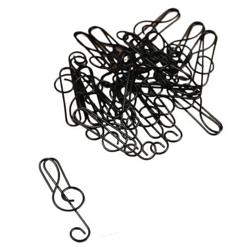 Kreative Musik-Büroklammern, Musiknoten, Büroklammern, Halterklemmen, Lesezeichen, Büro, Schule, Schreibwaren, Studenten, Geschenk, 20 Stück, Schwarz, 20 Stück Kreative Musik-Büroklammern, Musiknoten, Büroklammern, Halterklemmen, Lesezeichen, Büro, Schule, Schreibwaren, Studenten, Geschenk, 20 Stück, Schwarz, 20 Stück von BODOBTF